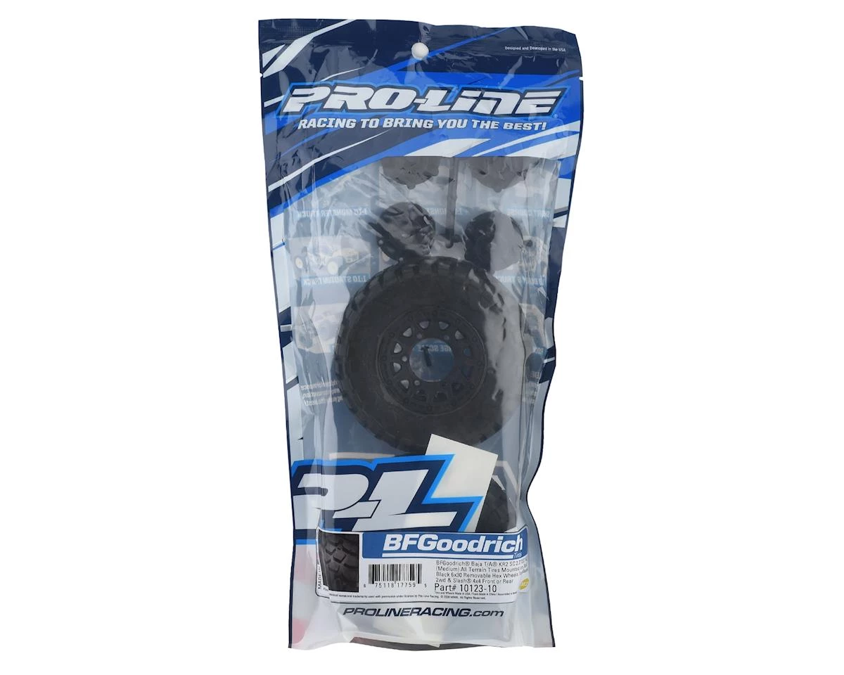 Pro-Line BFGoodrich Baja T/A KR2 Tires w/Raid Wheels (2) (Slash Rear) (M2) w/12mm Hex 3 Pro-Line BFGoodrich Baja T/A KR2 Tires w/Raid Wheels (2) (Slash Rear) (M2) w/12mm Hex - Image 3