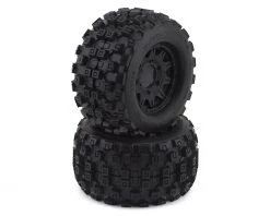 Pro-Line Badlands MX28 2.8" Pre-Mounted Tires w/Raid 6x30 Wheels (2) (M2) (Black) w/Removable Hex