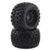 Pro-Line Badlands MX38 3.8" Tire w/Raid 8x32 Wheels (Black) (2) (M2) w/Removable Hex