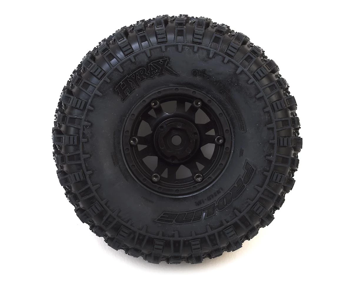 Pro-Line Hyrax 1.9" Tires w/Impulse Wheels (Black) (2) w/12mm Hex (G8) 2 Pro-Line Hyrax 1.9" Tires w/Impulse Wheels (Black) (2) w/12mm Hex (G8) - Image 2