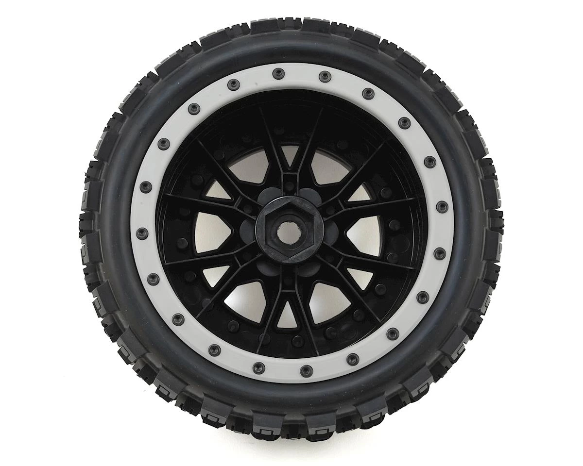 Pro-Line X-Maxx Badlands MX43 Pro-Loc Pre-Mounted All Terrain Tires (MX43) w/Impulse Pro-Loc Wheels (Black) (2) 2 Pro-Line X-Maxx Badlands MX43 Pro-Loc Pre-Mounted All Terrain Tires (MX43) w/Impulse Pro-Loc Wheels (Black) (2) - Image 2