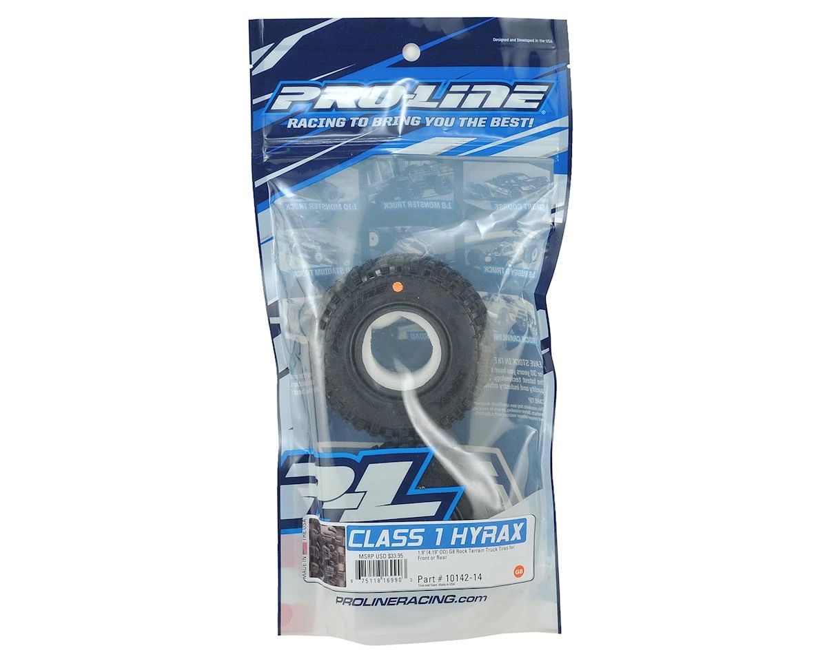 Pro-Line Class 1 Hyrax 1.9" Rock Crawler Tires (2) (G8) 2 Pro-Line Class 1 Hyrax 1.9" Rock Crawler Tires (2) (G8) - Image 2