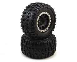 Pro-Line Sales Store 23 Pro-Line X-Maxx Trencher Pro-Loc Pre-Mounted All Terrain Tires (MX43) w/Impulse Pro-Loc Wheels (Black) (2)
