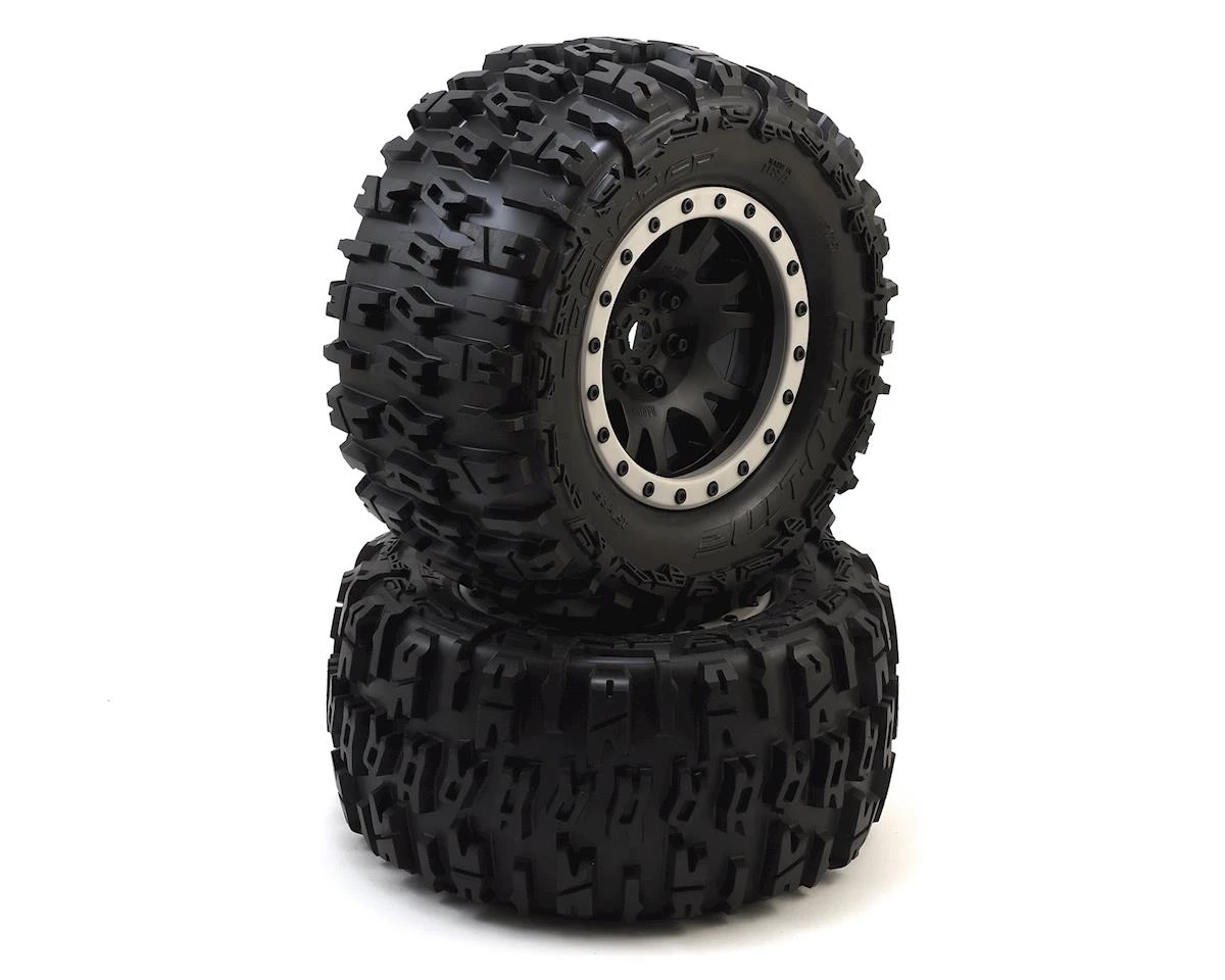 Pro-Line X-Maxx Trencher Pro-Loc Pre-Mounted All Terrain Tires (MX43) w/Impulse Pro-Loc Wheels (Black) (2) 1 Pro-Line X-Maxx Trencher Pro-Loc Pre-Mounted All Terrain Tires (MX43) w/Impulse Pro-Loc Wheels (Black) (2)