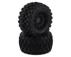 Pro-Line Badlands MX38 HP Belted 3.8" Pre-Mounted Truck Tires (2) (Black) (M2) w/Raid Wheels