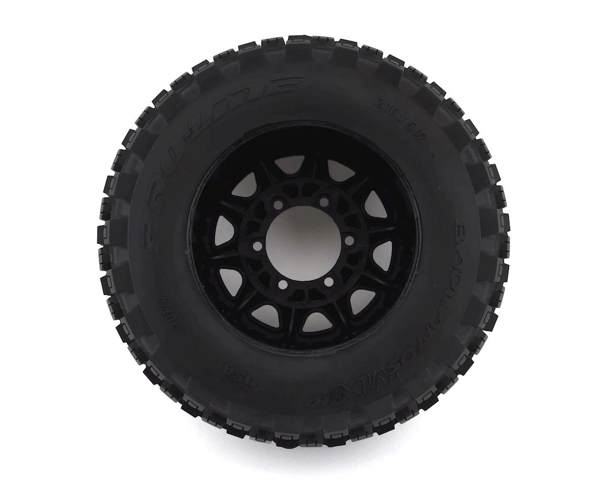 Pro-Line Badlands MX28 Belted 2.8" Pre-Mounted Truck Tires (2) (Black) (M2) w/Raid 6x30 Removable Hex Wheels 2 Pro-Line Badlands MX28 Belted 2.8" Pre-Mounted Truck Tires (2) (Black) (M2) w/Raid 6x30 Removable Hex Wheels - Image 2