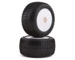 Pro-Line Mini-T 2.0 Hole Shot Pre-Mounted Tires w/8mm Hex (White) (2) (M3)