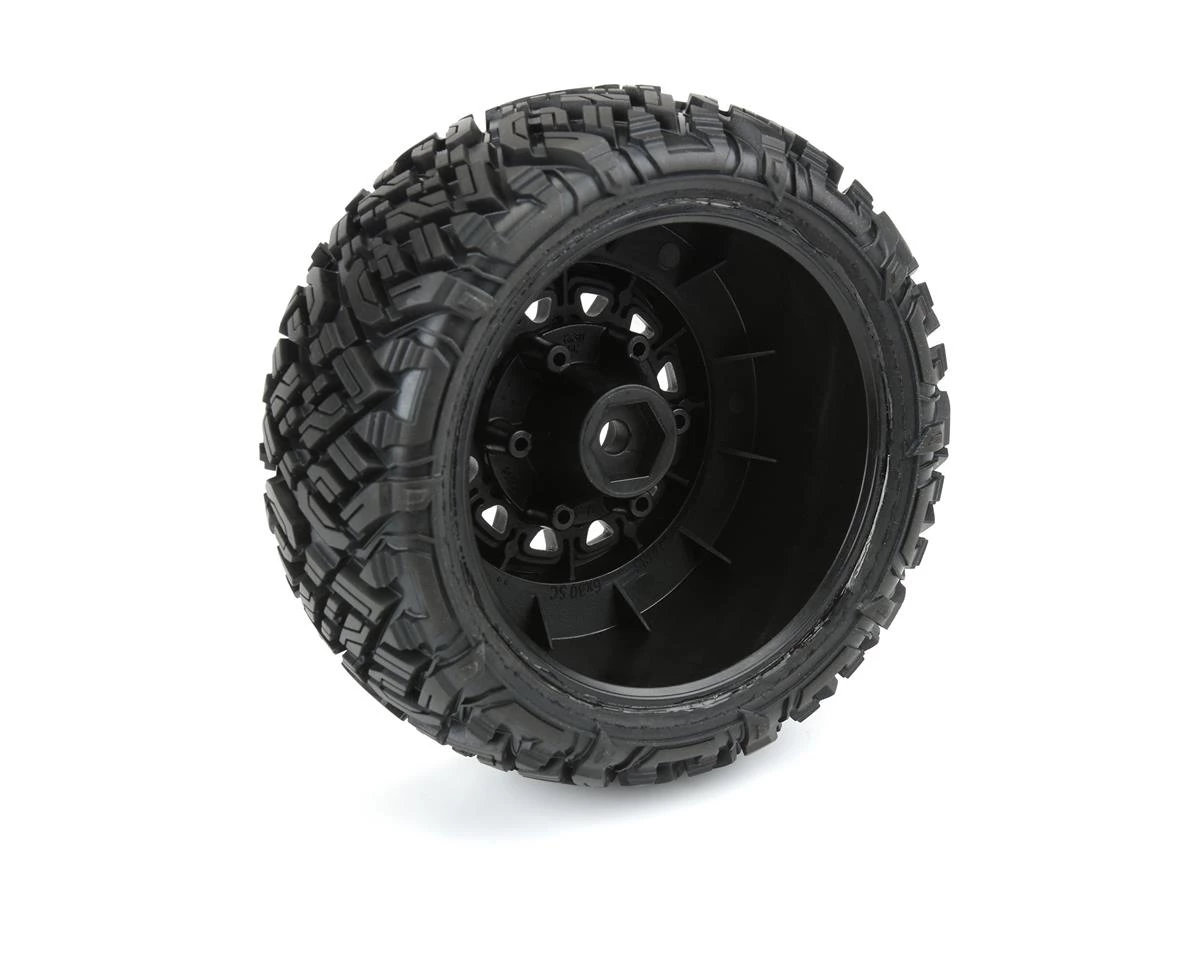 Pro-Line Icon SC Pre-Mounted Tires w/Raid Wheels (Black) (2) (M2) w/Removable 12mm Hex 6 Pro-Line Icon SC Pre-Mounted Tires w/Raid Wheels (Black) (2) (M2) w/Removable 12mm Hex - Image 6
