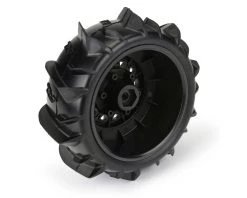 Pro-Line Dumont Paddle 2.2/3.0 Pre-Mounted Tires w/Raid Wheels (Black) (2) (Z3) w/12mm Removable Hex -Pro-Line Sales Store pro10185 10 3