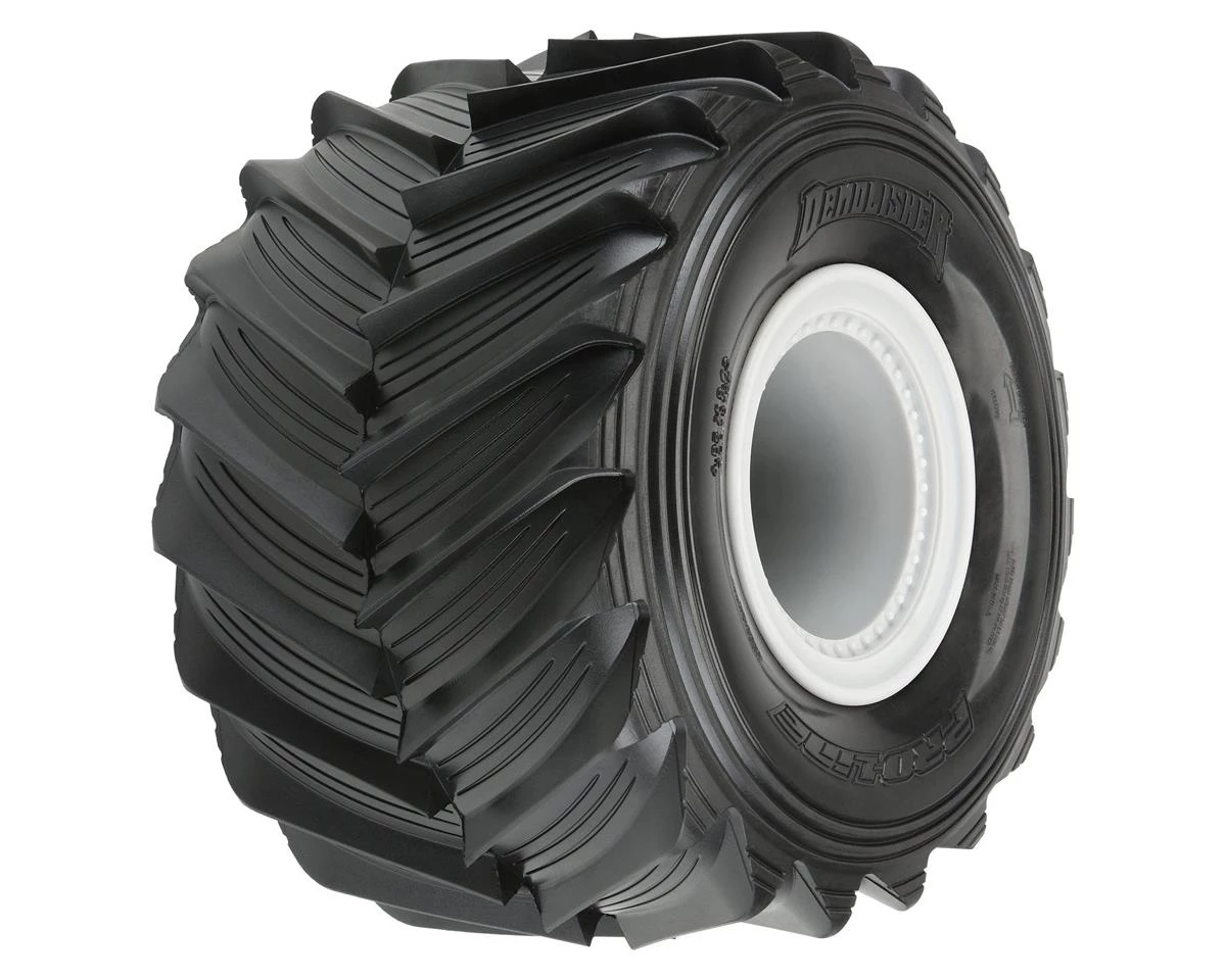 Pro-Line Demolisher 2.6/3.5" Pre-Mounted Monster Truck Tires (Grey) (2) w/12mm Removable Hex 2 Pro-Line Demolisher 2.6/3.5" Pre-Mounted Monster Truck Tires (Grey) (2) w/12mm Removable Hex - Image 2