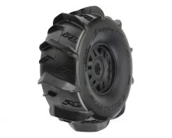 Pro-Line Dumont Paddle SC 2.2/3.0 Pre-Mounted Tires w/Mojave Wheels (Black) (2) w/17mm Hex -Pro-Line Sales Store pro10189 10 3