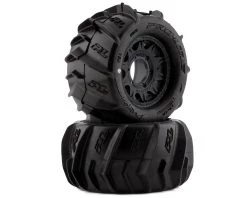 Pro-Line Dumont 2.8" Pre-Mounted Tires w/Raid Wheels (Black) (2) (Z3) w/Removable Hex