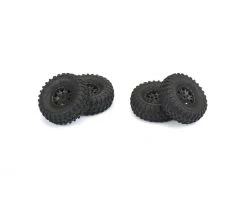 Pro-Line Axial SCX24 1.0" Hyrax Pre-Mounted Tires w/Black Impulse Wheel (4) -Pro-Line Sales Store pro10194 10 5