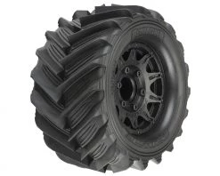 Pro-Line Demolisher 2.8" Pre-Mounted Tires w/Raid 6x30 Wheels (2) (Black) w/Removable Hex