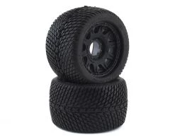 Pro-Line Sales Store 27 Pro-Line Road Rage MX38 3.8" Tire w/Raid 8x32 Wheels (2) (Black) (M2) w/Removable Hex