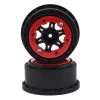 Pro-Line Split Six Bead-Loc Short Course Rear Wheels (Black/Red) (2) w/12mm Hex (Slash Rear)