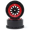 Pro-Line F-11 Bead-Loc Short Course Wheels (Black/Red) (2) w/12mm Hex (Slash Rear)
