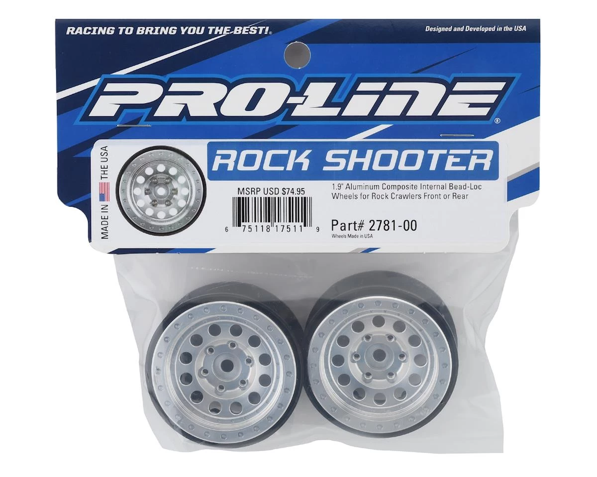 Pro-Line Rock Shooter 1.9" Aluminum Composite Internal Bead-Loc Wheels (2) 4 Pro-Line Rock Shooter 1.9" Aluminum Composite Internal Bead-Loc Wheels (2) - Image 4