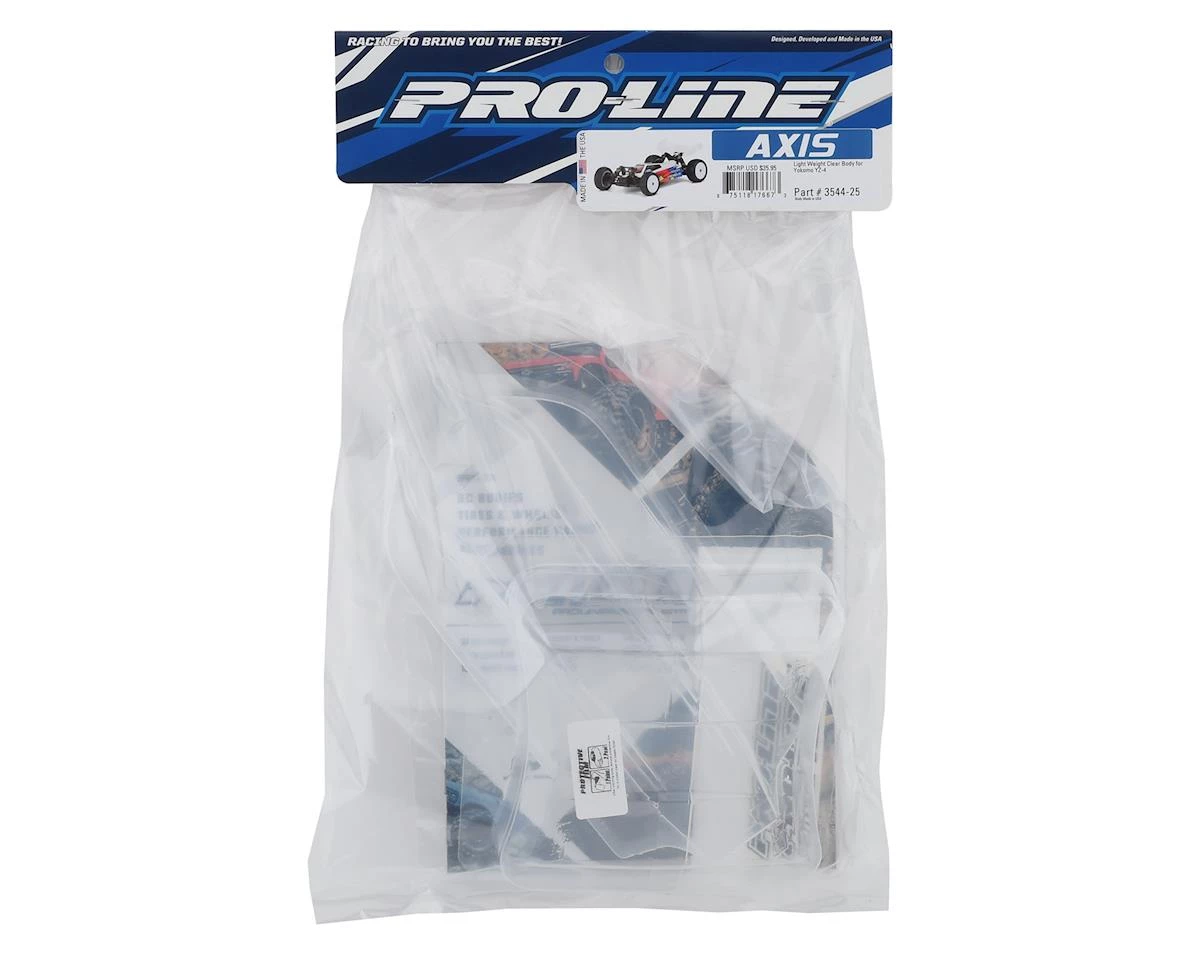 Pro-Line YZ-4 4WD Buggy Axis Body w/6.5" Aero Wing (Clear) (Light Weight) 2 Pro-Line YZ-4 4WD Buggy Axis Body w/6.5" Aero Wing (Clear) (Light Weight) - Image 2