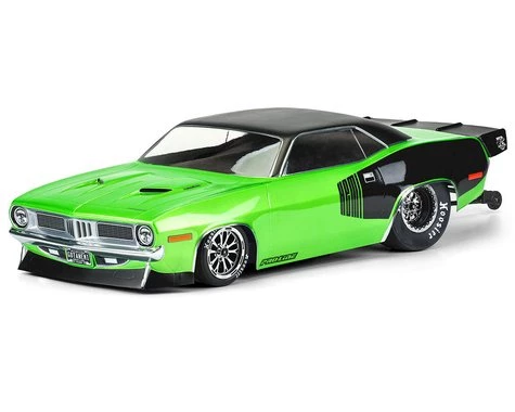 Pro-Line 1972 Plymouth Barracuda Short Course No Prep Drag Racing Body (Clear) 1 Pro-Line 1972 Plymouth Barracuda Short Course No Prep Drag Racing Body (Clear)