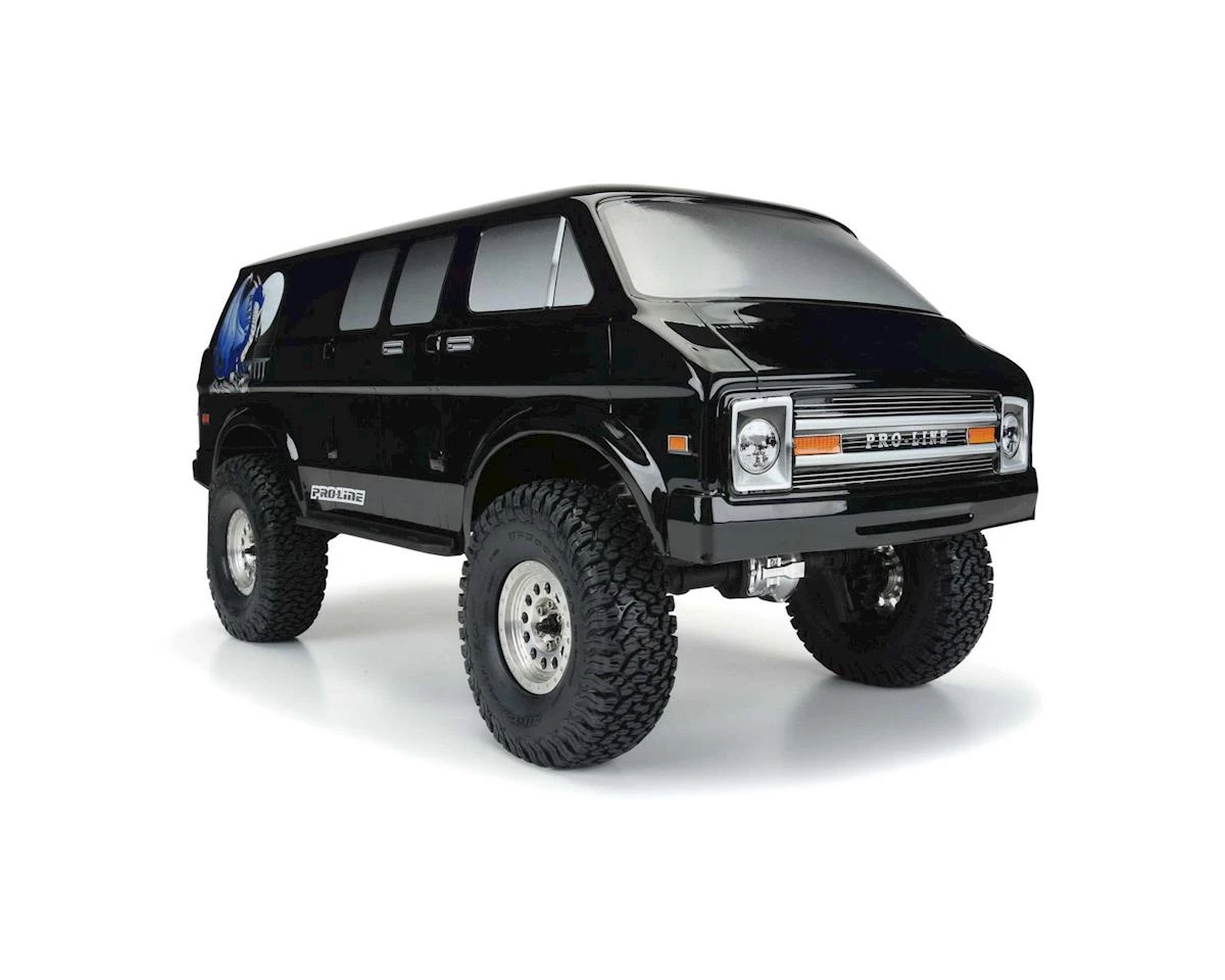 Pro-Line 70's Rock Van 12.3" Tough-Color Rock Crawler Body (Black) 2 Pro-Line 70's Rock Van 12.3" Tough-Color Rock Crawler Body (Black) - Image 2