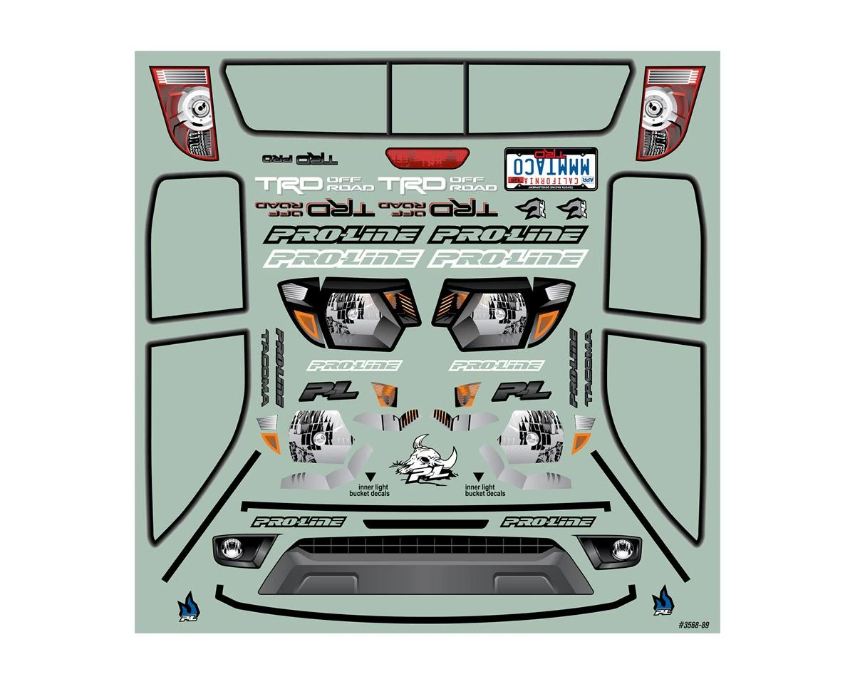 Pro-Line 2015 Toyota Tacoma TRD Pro 12.3" Rock Crawler Body (Clear) (SCX10) 7 Pro-Line 2015 Toyota Tacoma TRD Pro 12.3" Rock Crawler Body (Clear) (SCX10) - Image 7