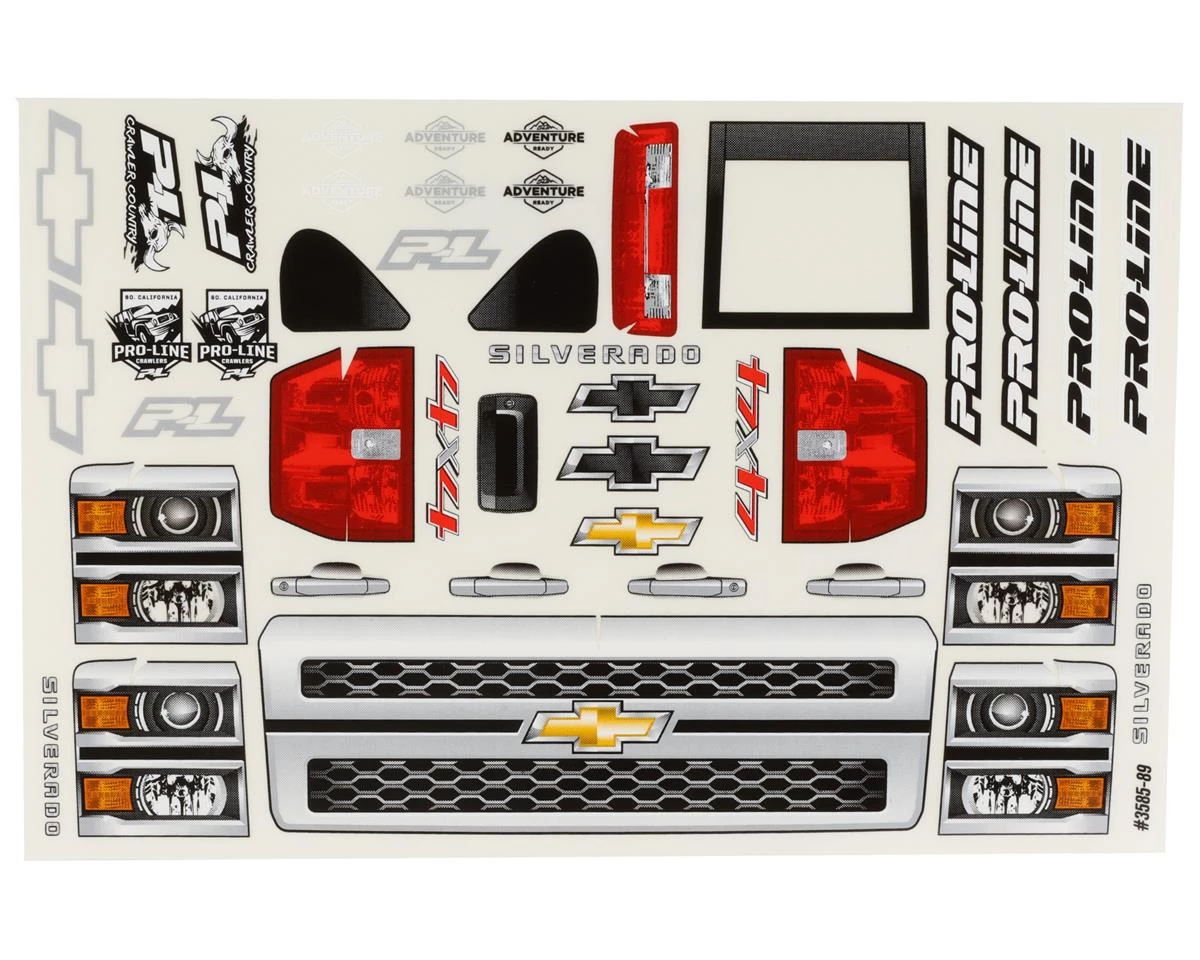 Pro-Line 2015 Chevrolet Silverado 13.9" Crawler Body (Clear) 4 Pro-Line 2015 Chevrolet Silverado 13.9" Crawler Body (Clear) - Image 4