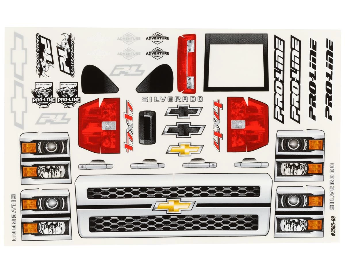 Pro-Line 1/10 2015 Chevy Silverado Pre-Runner Rock Crawler Body (12.3") (Clear) 3 Pro-Line 1/10 2015 Chevy Silverado Pre-Runner Rock Crawler Body (12.3") (Clear) - Image 3