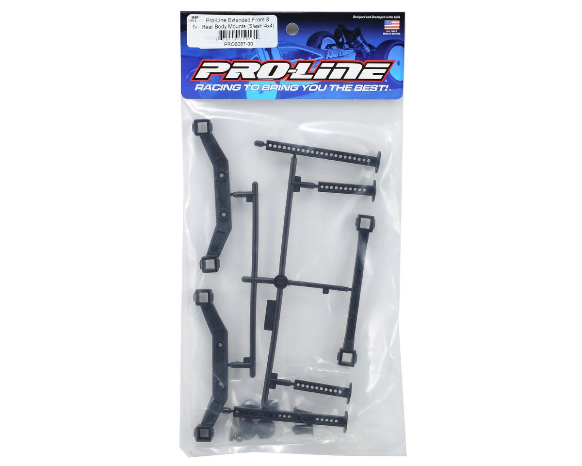 Pro-Line Extended Front & Rear Body Mounts (Slash 4x4) 2 Pro-Line Extended Front & Rear Body Mounts (Slash 4x4) - Image 2