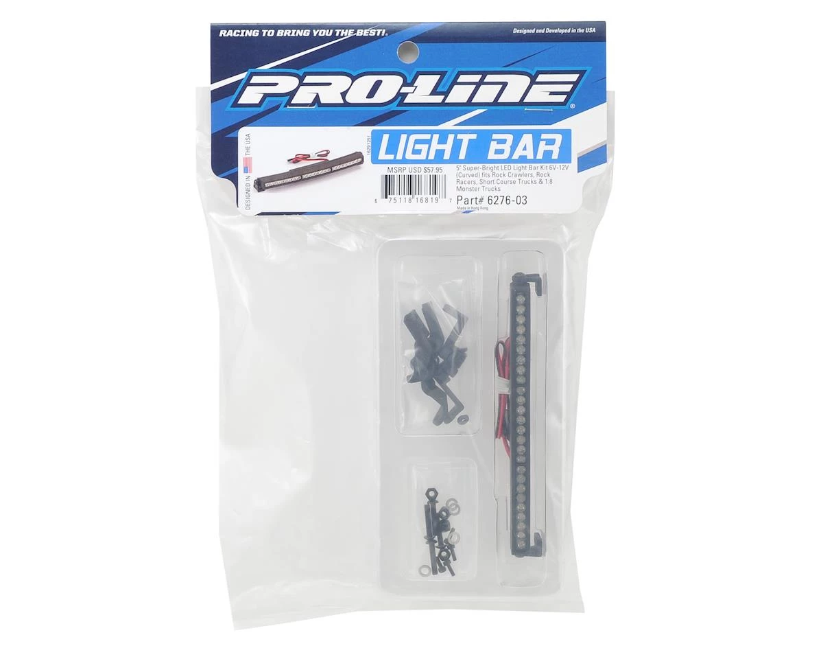 Pro-Line 5" Curved Super-Bright LED Light Bar Kit (6V-12V) 2 Pro-Line 5" Curved Super-Bright LED Light Bar Kit (6V-12V) - Image 2