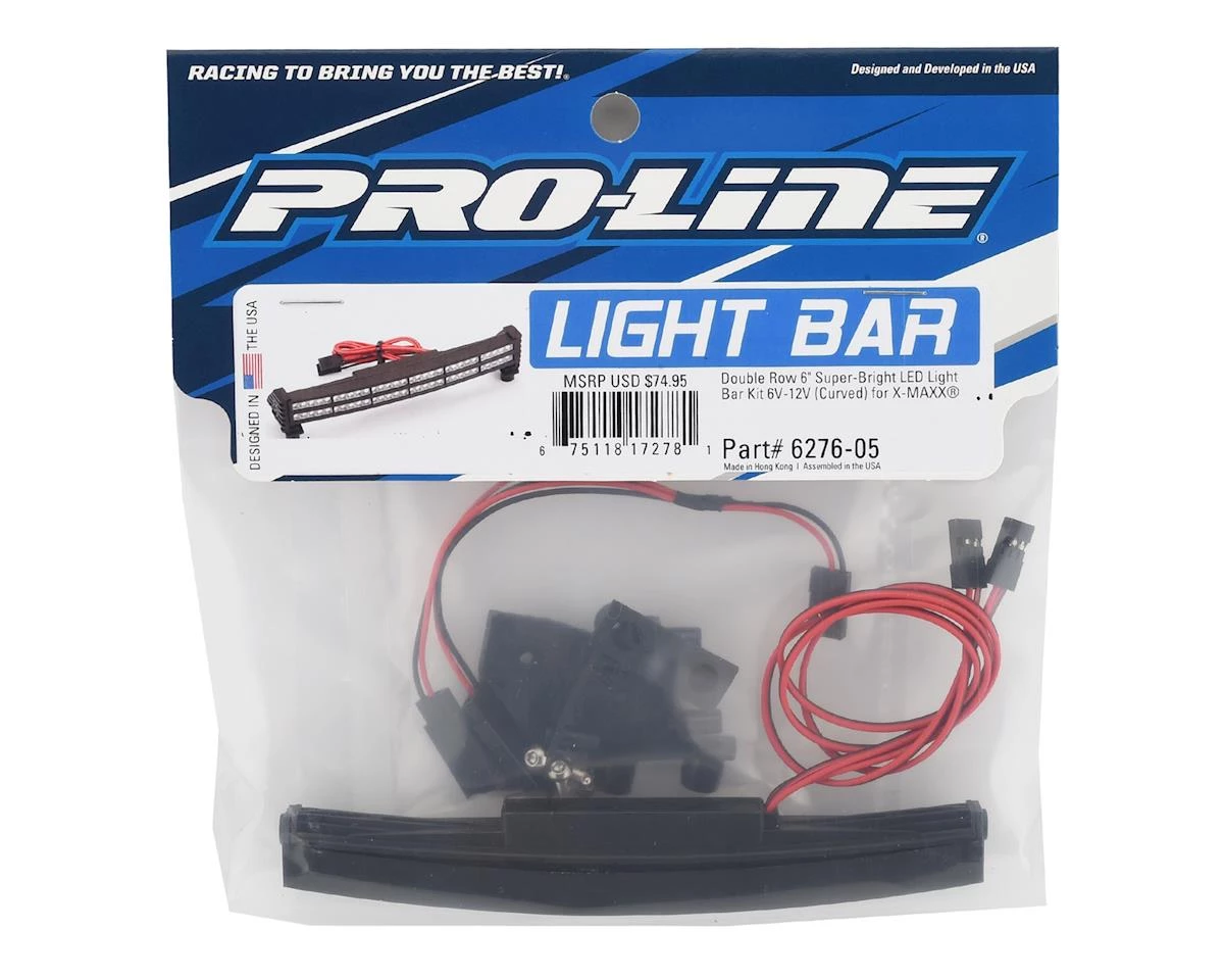 Pro-Line X-Maxx Double Row 6" Curved Super-Bright LED Light Bar Kit (6V-12V) 2 Pro-Line X-Maxx Double Row 6" Curved Super-Bright LED Light Bar Kit (6V-12V) - Image 2