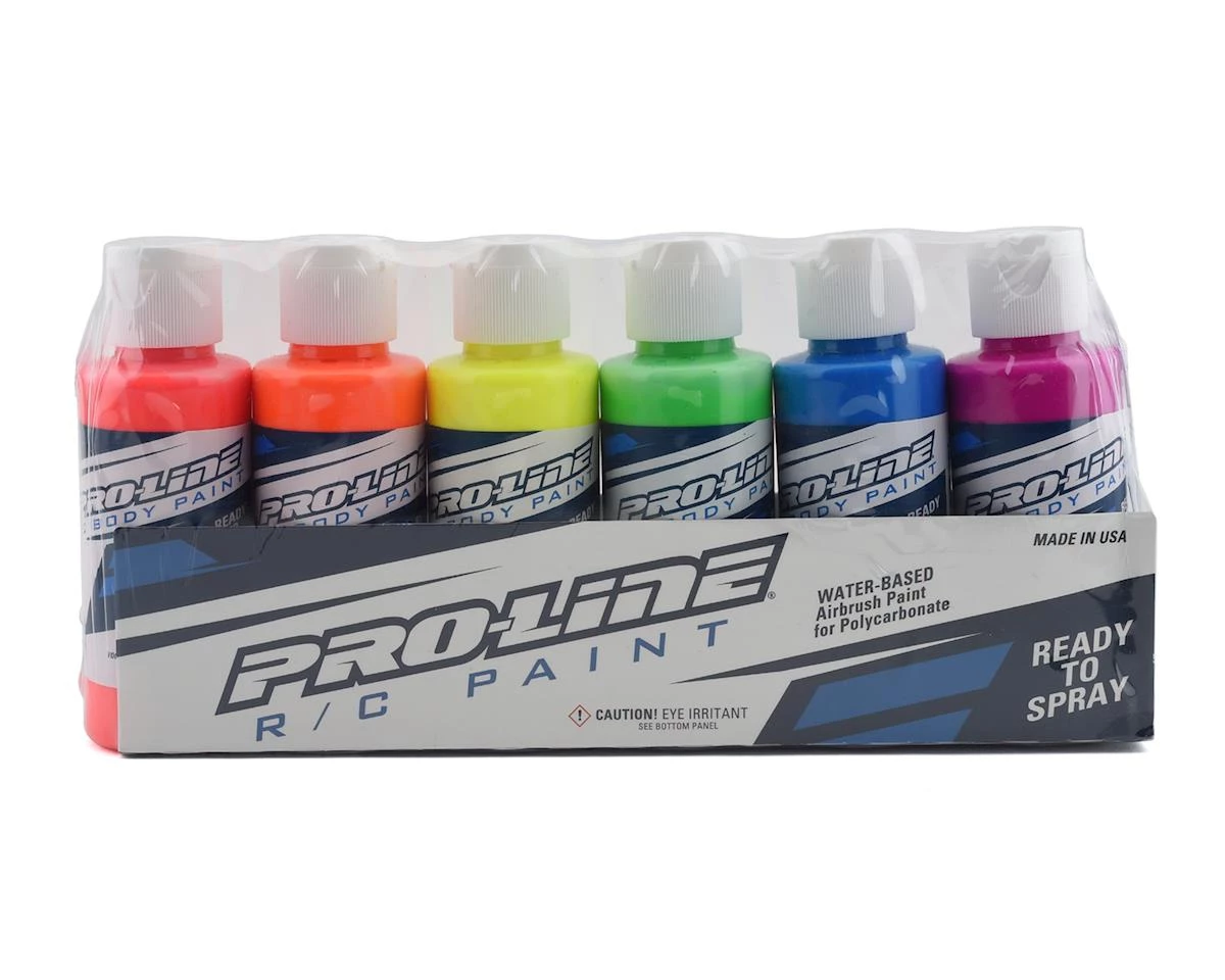 Pro-Line RC Body Airbrush Paint Fluorescent Color Set (6) 1 Pro-Line RC Body Airbrush Paint Fluorescent Color Set (6)
