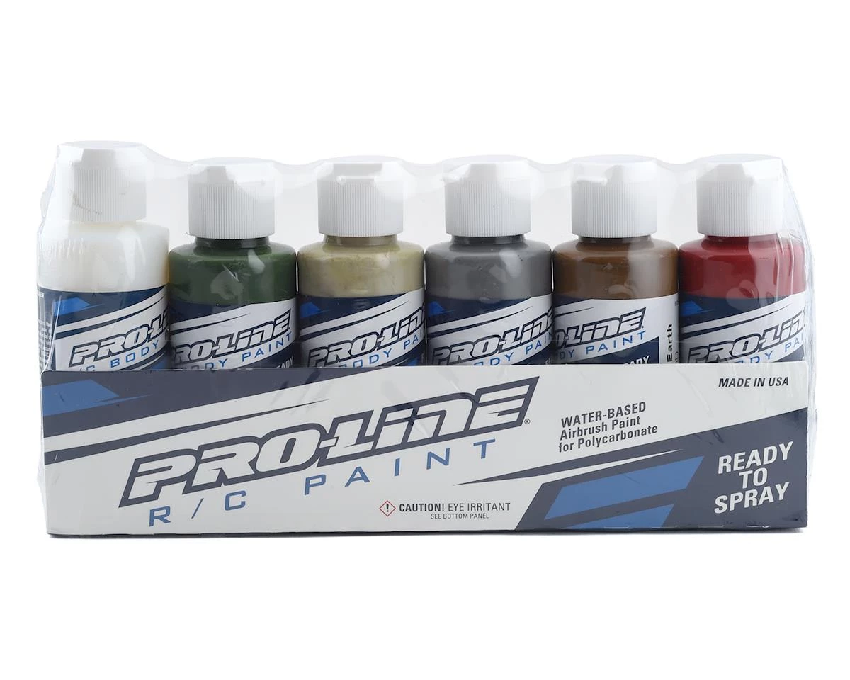 Pro-Line RC Body Airbrush Paint Military Color Set (6) 1 Pro-Line RC Body Airbrush Paint Military Color Set (6)