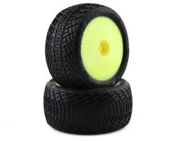 Pro-Line Positron 2.2" Rear Buggy Pre-Mounted Tires (2) (Yellow) (MC) w/12mm Hex