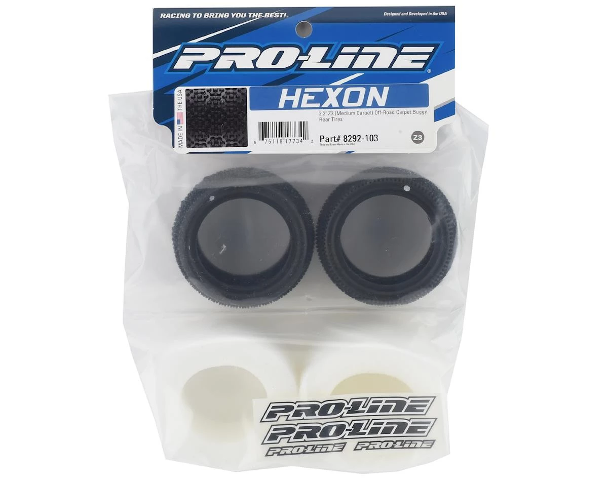 Pro-Line Hexon Carpet 2.2" Rear Buggy Tires (2) (Z3) 3 Pro-Line Hexon Carpet 2.2" Rear Buggy Tires (2) (Z3) - Image 3