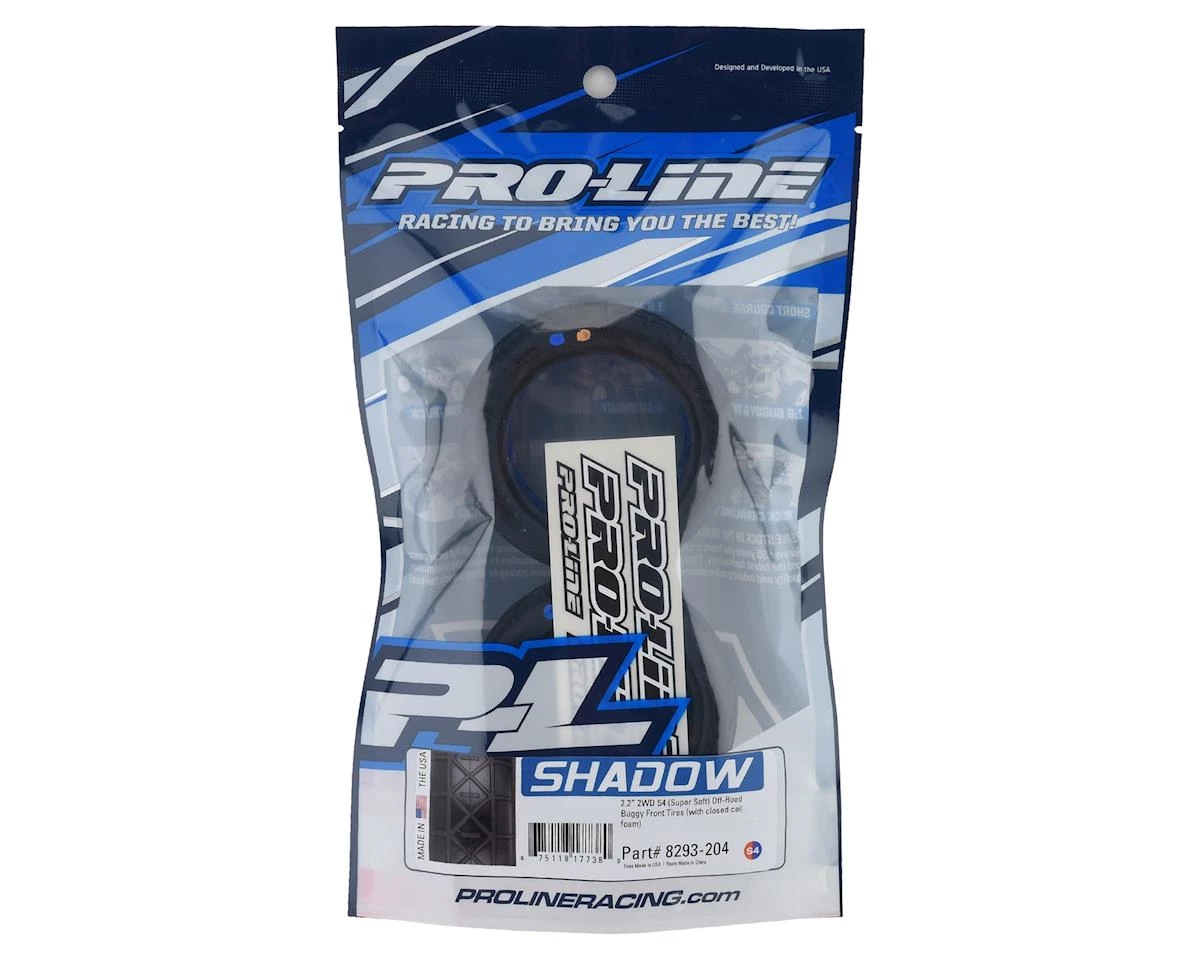 Pro-Line Shadow 2.2" 2WD Buggy Front Tires (2) (S4) 2 Pro-Line Shadow 2.2" 2WD Buggy Front Tires (2) (S4) - Image 2