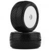 Pro-Line Mini-B Rear Pre-Mounted Prism Carpet Tire (White) (2) (Z3)