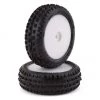 Pro-Line Mini-B Front Pre-Mounted Wedge Carpet Tire w/8mm Hex (White) (2) (Z3)