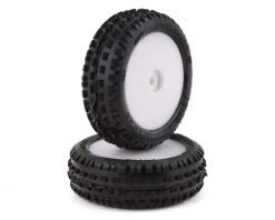 Pro-Line Mini-B Front Pre-Mounted Wedge Carpet Tire w/8mm Hex (White) (2) (Z3)