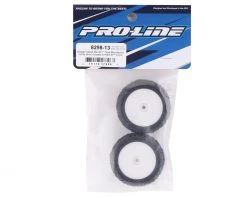 Pro-Line Mini-B Front Pre-Mounted Wedge Carpet Tire w/8mm Hex (White) (2) (Z3) -Pro-Line Sales Store pro8298 13 2