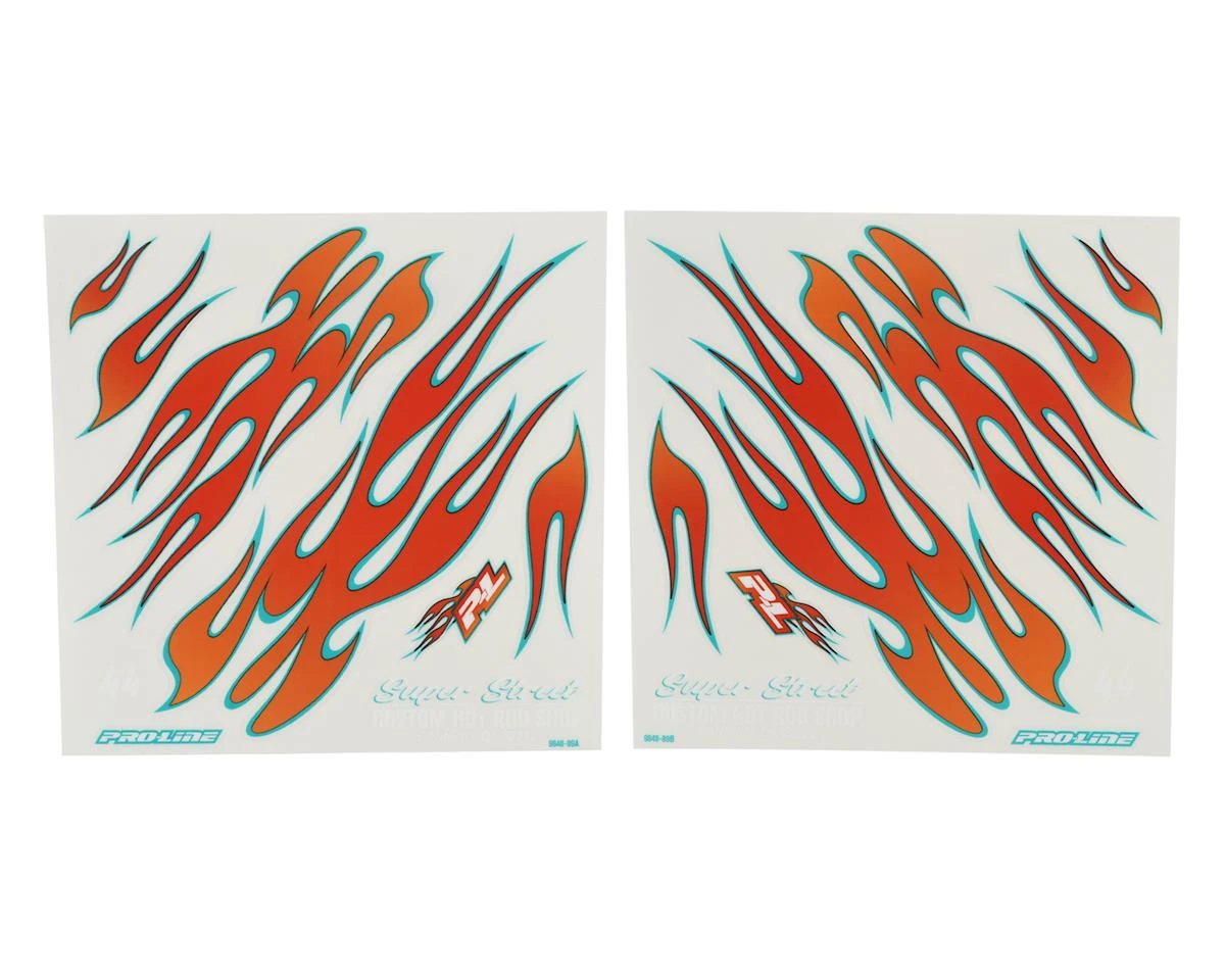 Pro-Line Hot Rod Shop Universal Body Graphics Kit (Red/Blue) 1 Pro-Line Hot Rod Shop Universal Body Graphics Kit (Red/Blue)