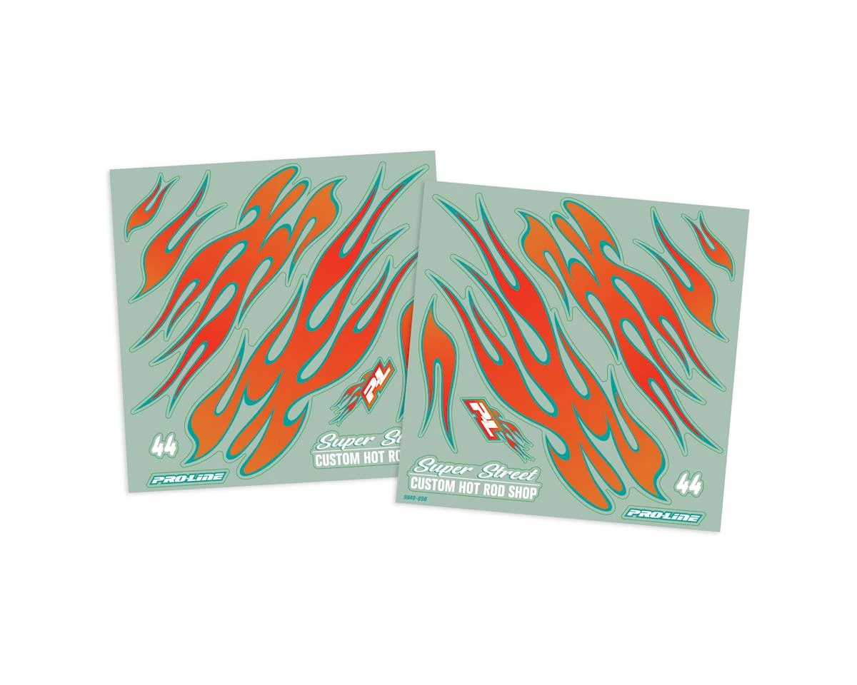 Pro-Line Hot Rod Shop Universal Body Graphics Kit (Red/Blue) 4 Pro-Line Hot Rod Shop Universal Body Graphics Kit (Red/Blue) - Image 4